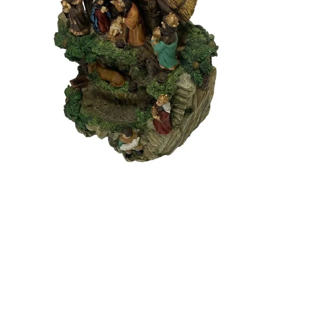 KURT S ADLER Nativity‎ Scene Musical Water Fountain NOS plays Silent Night